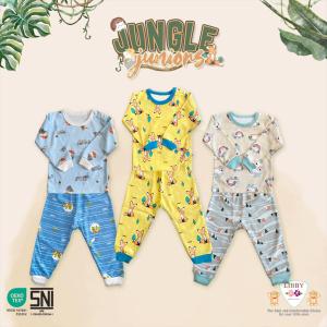 [TOMS] [2L XL XXL] [BUNDLE HEMAT 3stel] LIBBY (3stel) Oblong Panjang (Kancing Bahu) + Celana Panjang SANRIO PRINT Motif Terbaru Grosir