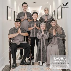 BAJU FAMILY KELUARGA SARIMBIT ZAURA COUPLE By VENTE | BAJU LEBARAN KELUARGA | GAMIS KEMEJA PASANGAN SUAMI ISTRI | PAKAIAN ANAK PEREMPUAN DAN KURTA KOKO ANAK LAKI LAKI