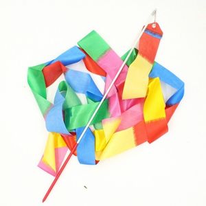 FIGHTINPC Training Adult Twirling Rod Ballet Gymnastic Art Props Dance Stick Ballet Streamer 4M Gymnastics Ribbons