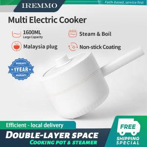 IREMMO  Electric Cooker – Multi-Purpose Non-Stick Pot for Steamboat Soup Fry & Steam | Portable for Students & Dorm