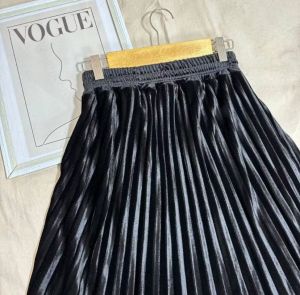 ROK PLISKET BLUDRU 7/8 PREMIUM / ROK PLISKET MIDI BLUDRU VELVET REMPEL TERLARIS DAN TERBARU