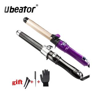 Professional 360 องศาหมุนอัตโนมัติ Curler ไฟฟ้า Digital เครื่องม้วนผมเซรามิคเครื่องมือจัดแต่งทรงผม LCD เครื่องมือหน้าจอ