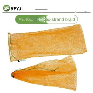 ROLL Nylon Fishing Net Bag Yellow Foldable Thread Collapsible Fish Cage Easy to Carry Green Fish Cage Fishing