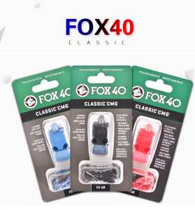 นกหวีด FOX 40 Classic CMG เสียงดัง 115db งานอาสา จราจร กีฬา ฉุกเฉิน  (1ชิ้น)