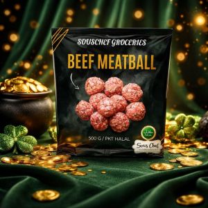 FROZEN BEEF MEATBALL HALAL 500GM / PKT