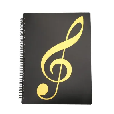 FCSheet Music Folder 60 Pages Sheet Music/HolderFits Letter Size A4 Writable & Detachable Choir Folder sheet music folder sheet music book music fail แฟ้มเก็บโน้ตเพลงเปียโน Plastic musician folder