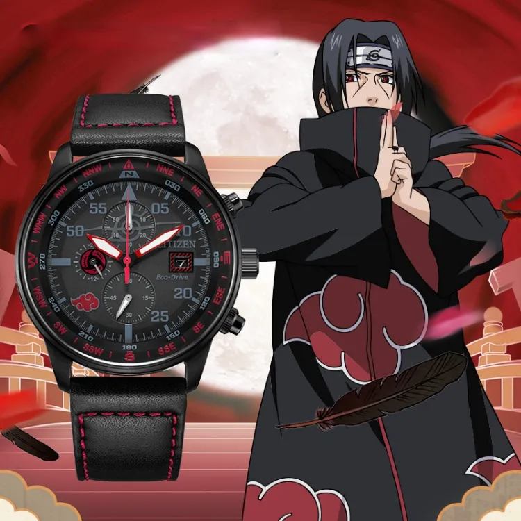 Jam Tangan Analog CITIZEN x NARUTO Collaboration Model Itachi