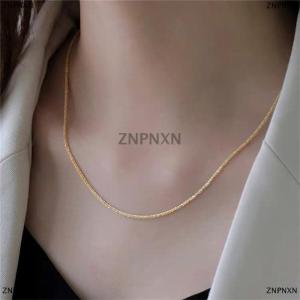 [COD] ZNPNXN Ins Style Popular Simple Sparkling Pendant Clavicle Chain Necklace Collar Bracelet For Women Fashion Jewelry Birthday Gifts