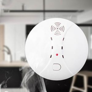 【Dikirim dlm 24jam】Smoke Detector Fire Alarm Sensor Asap Kebakaran Rumah Pendeteksi Asap Wireless Security System