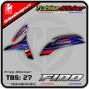 Sticker Striping Fino 125 - Stiker Striping Variasi Yamaha  Fino 125. TBS.27