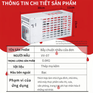 Bẫy Chuột Liên Tục Độ Nhạy Cao Lớn Bẫy Chuột Lồng/Kiểm Soát Dịch Hại/Kiểm Soát Động Vật Gặm Nhấm