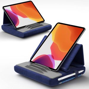 JSAUX Tablet Pillow Stand Kindle E-Reader Holder Dock with Removable Washable Soft Skin-friendly Case Compatible with Galaxy Tab iPad Smartphones Books 4-11 Tablets Devices
