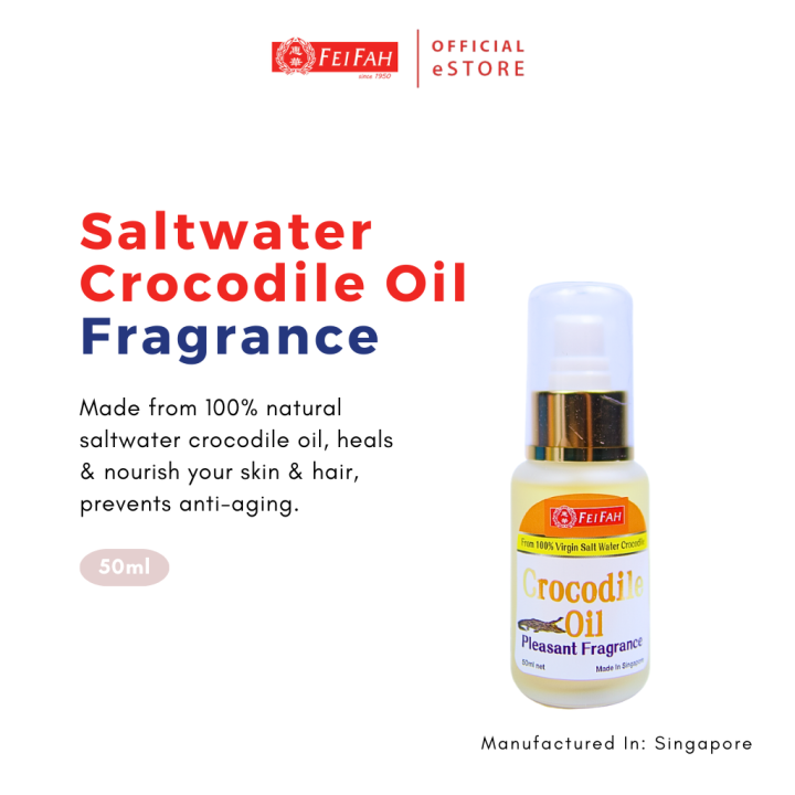 Fei Fah 100% Pure Salt Water Crocodile Oil 50ml (Premium Fragrance
