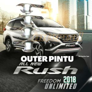 Outer Mangkok Pintu Mobil All New Rush 2018 Cover Chrome