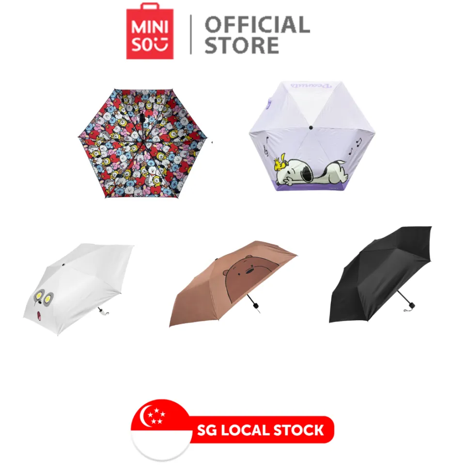 miniso他セット MINISO Classic Solid We Bare Bears Collection Color Sun Umbrella