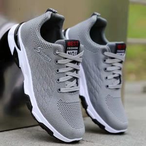 Mens 2025 Fashionable Mesh Black Rubber Shoes - Comfortable Basketball & Casual Breathable Sneakers #205
