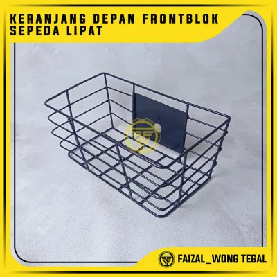 Keranjang Sepeda Lipat Pemasangan PNP Keranjang Sepeda Fronblok