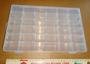 Adjustable 36 Grids Compartment Transparent Plastic Storage Box Jewelry jewellery screws rings beads rainbow loom grid container plastic box use for keep screws rainbow band beads earring jewelry jewellery parts electronic component 36 grid 36-grid