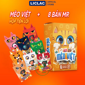 Bài Mèo Việt Đầy Đủ Cơ Bản và Mở Rộng hộp tiện lợi thẻ bài cứng cáp Boardgame dành cho nhóm bạn