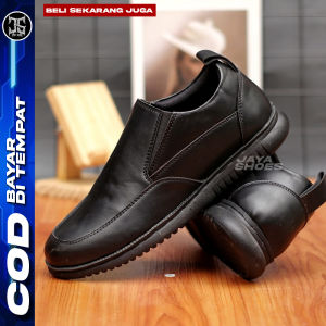 Keyton Sepatu Formal Pantofel Pria Hitam Kasual