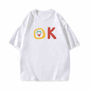 T-Shirt Wanita Lengan Pendek Korea Style  Motif Huruf OK Warna Cerah  Katun Tipis Bernapas Premium  Desain Streetwear Longgar Slim Fit  Tren Musim Panas 2025  Baju Ukuran Besar Gaya Minimalis Elegant  Manis dan imut  Santai  Serbaguna  Kerah bulat  Tops