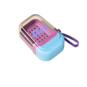 Travel Portable Soap Box Double Sealed Drainable Mini Soap Box with Lid/Travel Portable Double Layer Soap Box Sealed Mini Soap Box with Lid Drainage Soap Box