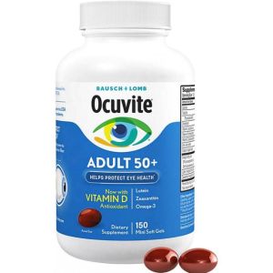 Ocuvite s Eye Supplement 50+ Bausch&Lomb 150 Tablets - Vitamin & Mineral Supplement for Eyes - Global Purchasing Agent - JD