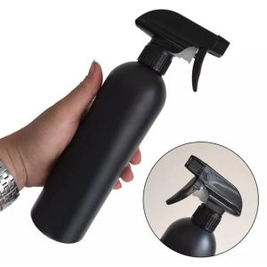 Matte 500ml Powerful Mist Sprayer Multi-Functional Black Trigger Bottle Nozzle Lock Mist Alcohol Dispenser