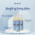 Peeling Lotion For Whitening Skin and Brightening Skin  Skeen Care Sunblock Cream SPF 45 Extra Sun Protection Extra Strength Moisturizer Glutathione Collagen 101% Original. 