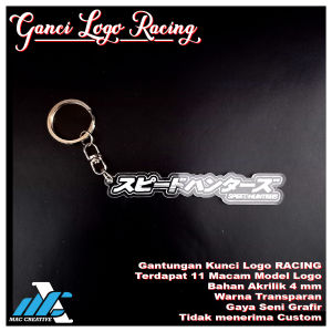 GANTUNGAN KUNCI AKRILIK LOGO RACING RCB TARGN ORANG TUA TEAMAROGAN SPEEDHUNTERS SEHARI JADI TANPA MINIMAL ORDER