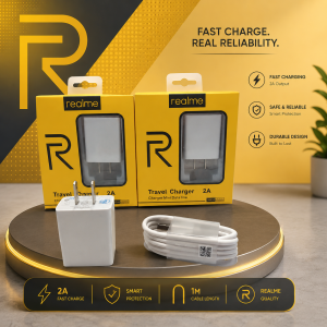 CLICKKK SHIRK : REALME SUPER BOOST 18W 6A Power Adapter + Android V8 Data micro usb / type c Charging