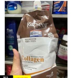 Kem Hấp Ủ Tóc Collagen KARSEELL 100ml 500ml Phục Hồi Tái Tạo Tóc Siêu Mượt Hương Nước Hoa