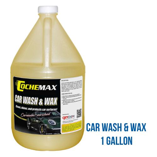 Cochemax Car Wash and Wax 1 Gallon (Concentrated Foaming Shampoo with