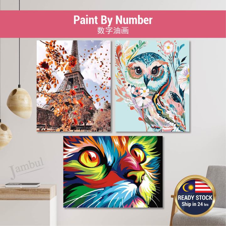 40x50cm Paint By Numbers DIY Canvas Digital Oil Painting Wall Home Deco ...