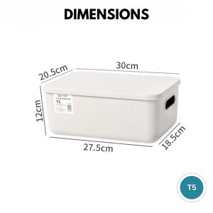 Amark Vita Stackable Storage Box with Lid - 4 Sizes