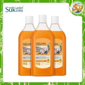 SukGarden Orange Starlight Floor Liquid Cleaner (橘彩星光) 500ml - Multi Effect Plant Based Floor Protection Concentrated 蔬果园甜橙木地板清洁剂洗地机专用清洗拖地防滑杀菌家用留香液