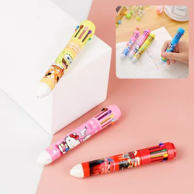 Pena Ballpoint Multi Warna 10 Color Pen 1 PCS - SM-10