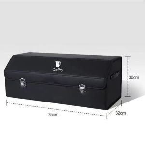 【Manila Sotck】CarPro Car Trunk Storage Bag 75cm Large 30L Car Foldable Leather Storage Box Suitable for Most of Cars