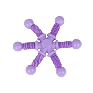 Fidget Spinner Toy Portable Stress Relief Toy 2-in-1 Fidget Spinner Stretch Tube Toy for Stress Relief Perfect