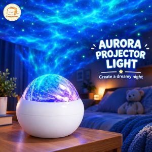 Aurora Northern Lights Projector USB LED Dynamic Starry Night Light Atmosphere Lamp Bedroom Gaming Party Decor