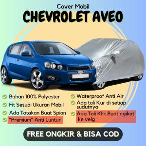 Cover Mobil CHEVROLET AVEO Premium Bahan 100% Polyester Anti Luntur aman Untuk Mobil Putih