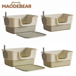 MAODEBEAR 55CM Cat Litter Box Tray Pet Toilet Anti Spill Deodorization Large Size Semi-enclosed 猫砂盆