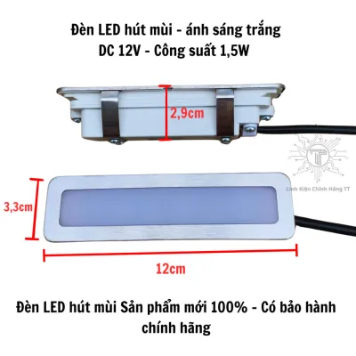 Đèn Led 12v DC máy hút mùi chính hãng Sunhouse - kangaroo - canzy bảo hành 6 tháng