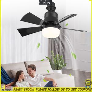 【Celec】 40W Ceiling Fan LED Lamp Remote Control E27 LED Bulb Ceiling Fan 3 Speeds Modern LED Ceiling Fan for Bedroom Living Room Kitchen 【7-day Return Guarantee】