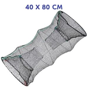 Miloku Bubu Perangkap Ikan Bulat 40 CM Jebakan Jaring Jala Lipat Udang Kepiting Sungai Danau Laut Alat Pancing Fish Trap Net