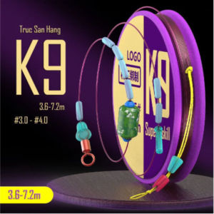 Trục Câu Đài Buộc Sẵn K9 Hàng Cao Cấp Buộc Sẵn Cước Câu Cá Tàng Hình Đủ Kích Cỡ DT09 - Sanami Fishing