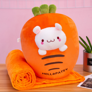 Bantal selimut boneka karakter ukuran 110x160cm/Balmut selimut karakter buah bahan lembut dan nyaman