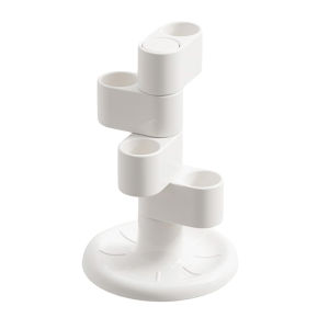 Rotating Toothbrush Holder 4 Slots Bathroom Countertop Organizer Bathroom Accessories