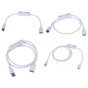 USB3.0 cáp nối với ON/OFF thiết bị chuyển mạch đầu đực thành đầu cái cho dữ liệu nhanh chóng và quyền lực truy cập trong nhà và văn phòng