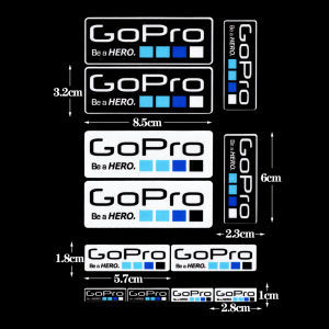 Gopro Hero Logo Reflective Sticker Extreme Sports Motorcycle Trunk Body Helmet Decals
